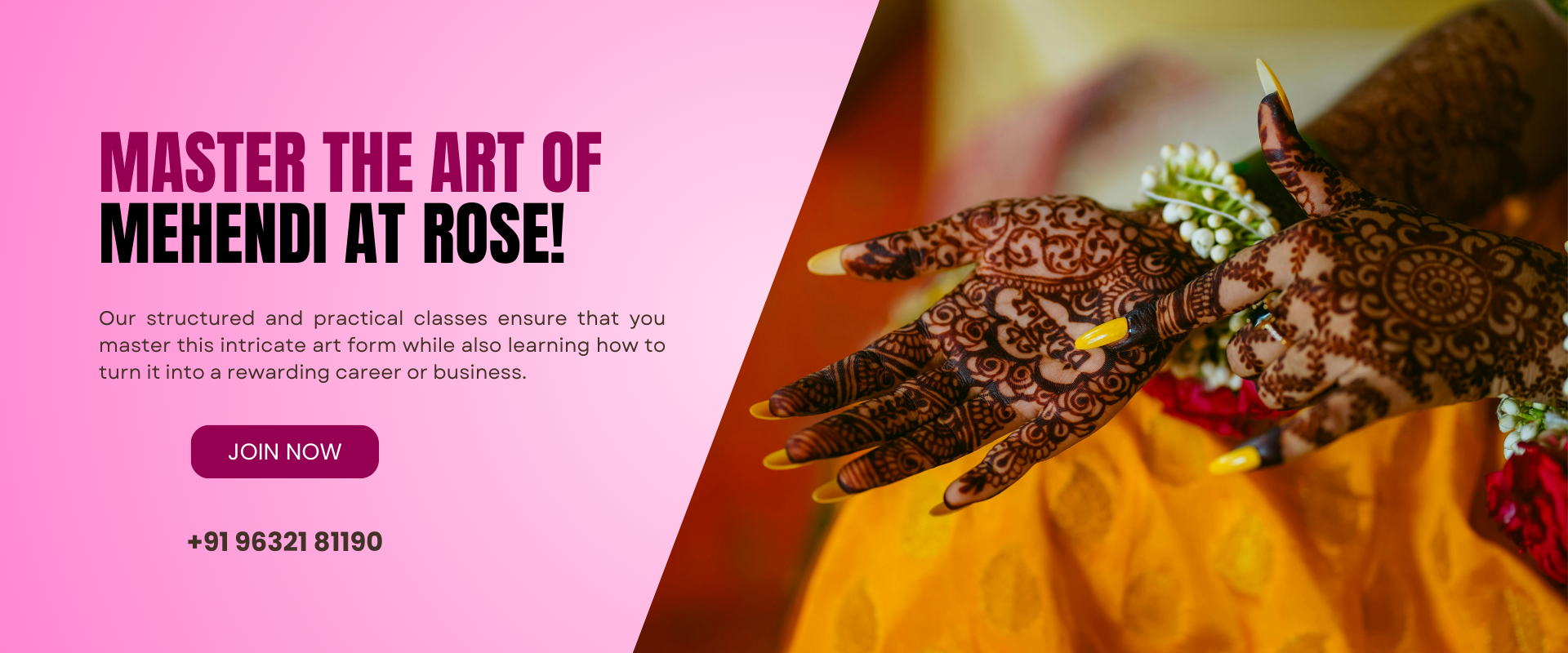 Instructor showing saree draping to a student at Rose Fashion School