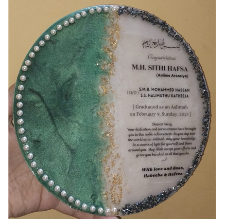 Student embroidery project showcase