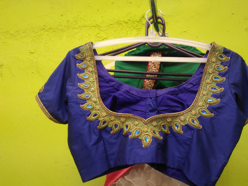 Aari work and blouse designing training at Rose Fashion School Adambakkam Chennai