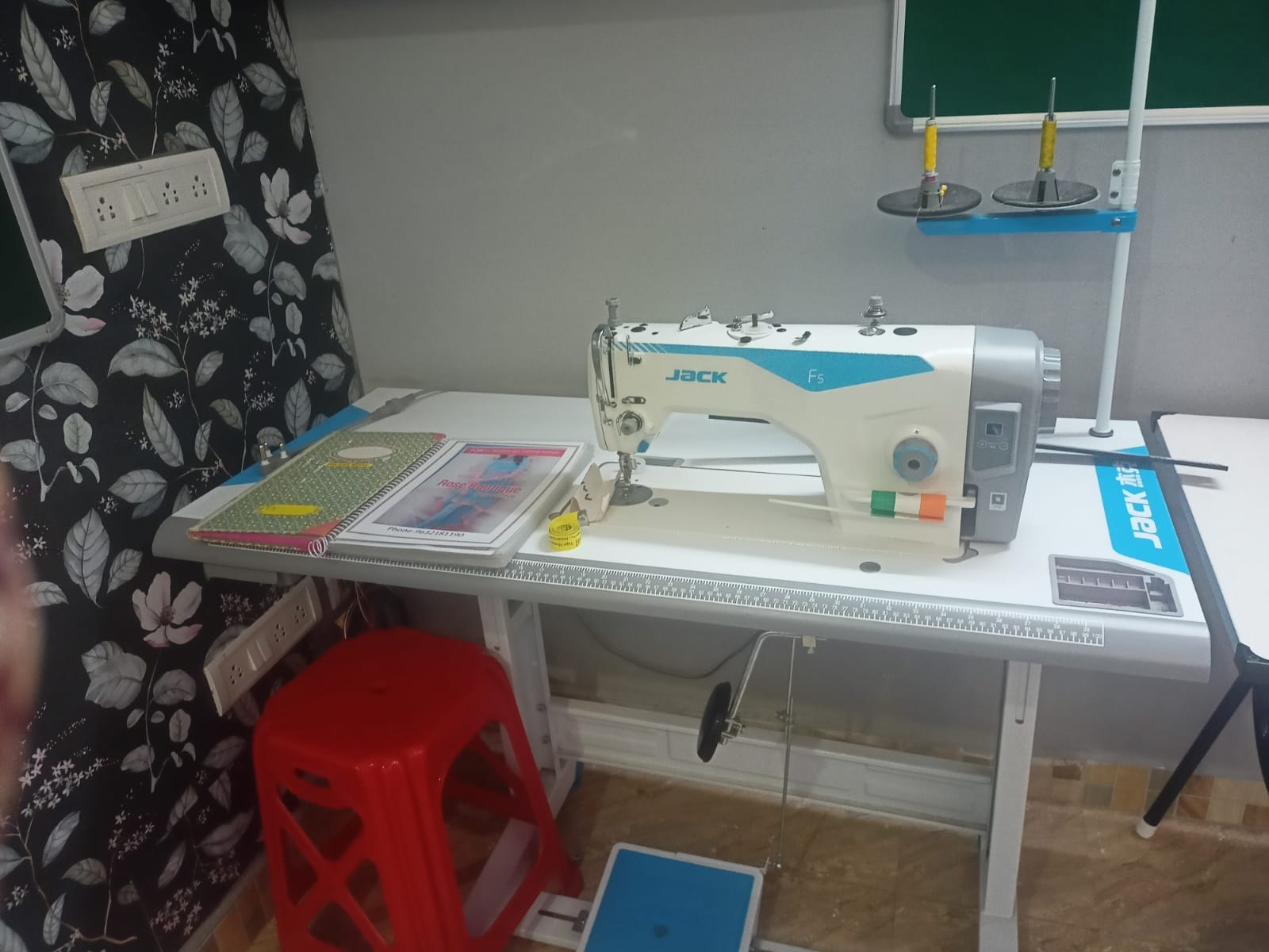 Students learning tailoring and garment stitching at Rose Fashion School Chennai